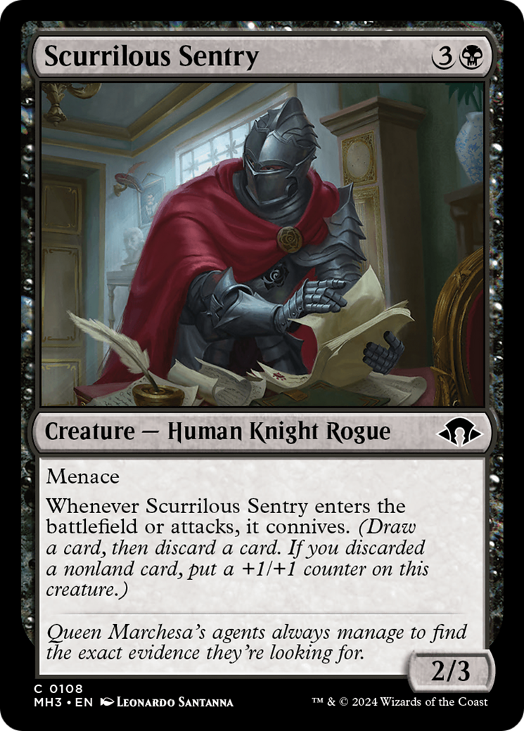 Scurrilous Sentry [Modern Horizons 3] | GrognardGamesBatavia