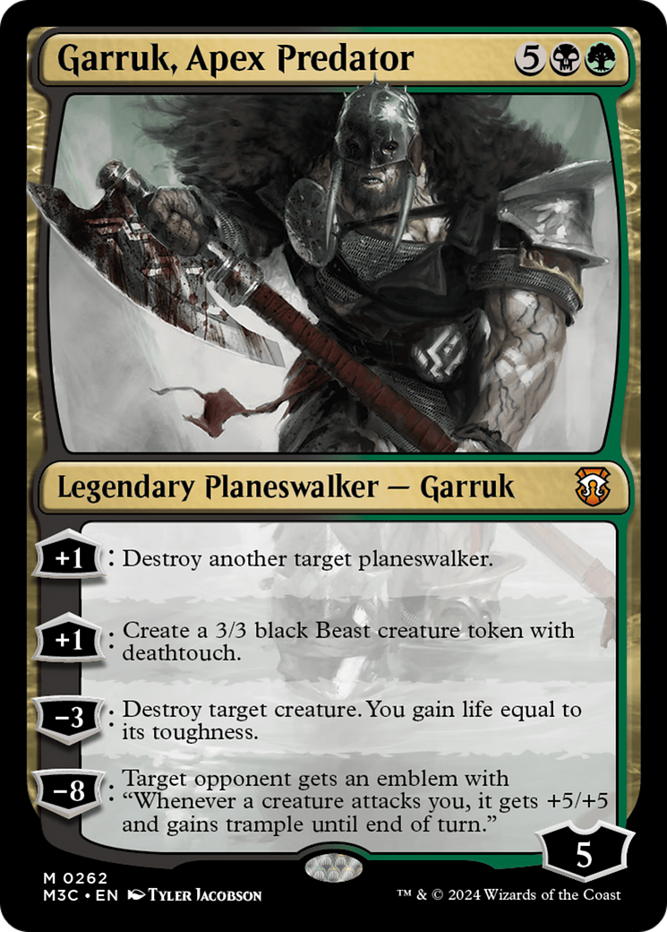 Garruk, Apex Predator (Ripple Foil) [Modern Horizons 3 Commander] | GrognardGamesBatavia