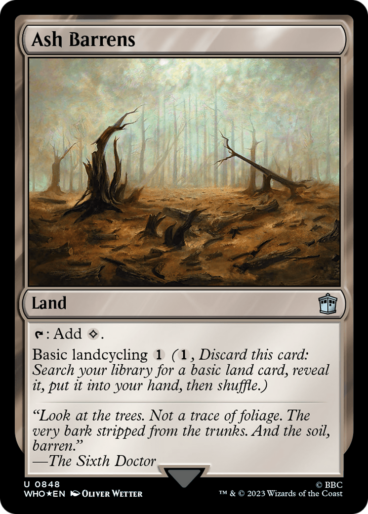 Ash Barrens (Surge Foil) [Doctor Who] | GrognardGamesBatavia