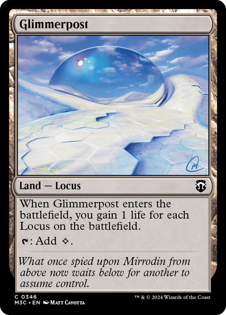 Glimmerpost (Ripple Foil) [Modern Horizons 3 Commander] | GrognardGamesBatavia