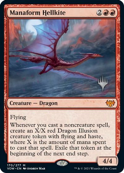 Manaform Hellkite (Promo Pack) [Innistrad: Crimson Vow Promos] | GrognardGamesBatavia