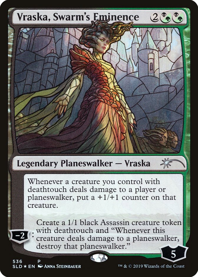 Vraska, Swarm's Eminence (Stained Glass) [Secret Lair Drop Promos] | GrognardGamesBatavia