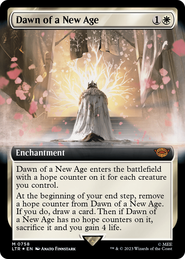 Dawn of a New Age (Extended Art) (Surge Foil) [The Lord of the Rings: Tales of Middle-Earth] | GrognardGamesBatavia
