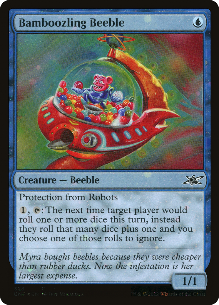 Bamboozling Beeble (Galaxy Foil) [Unfinity] | GrognardGamesBatavia