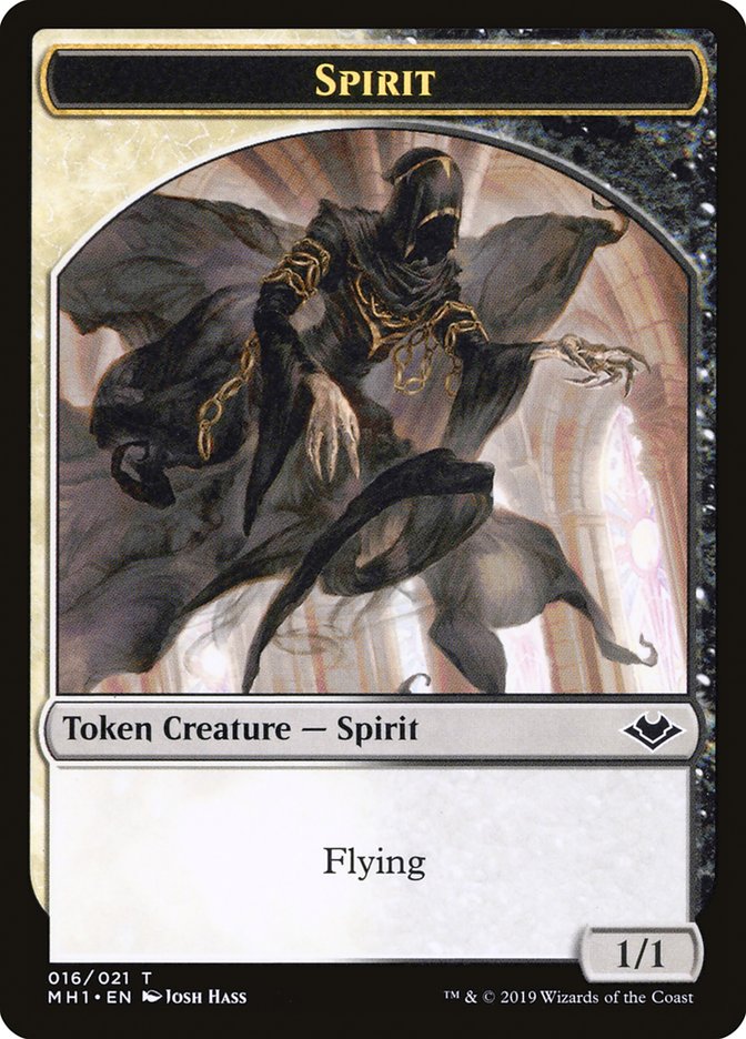 Marit Lage (006) // Spirit (016) Double-Sided Token [Modern Horizons Tokens] | GrognardGamesBatavia