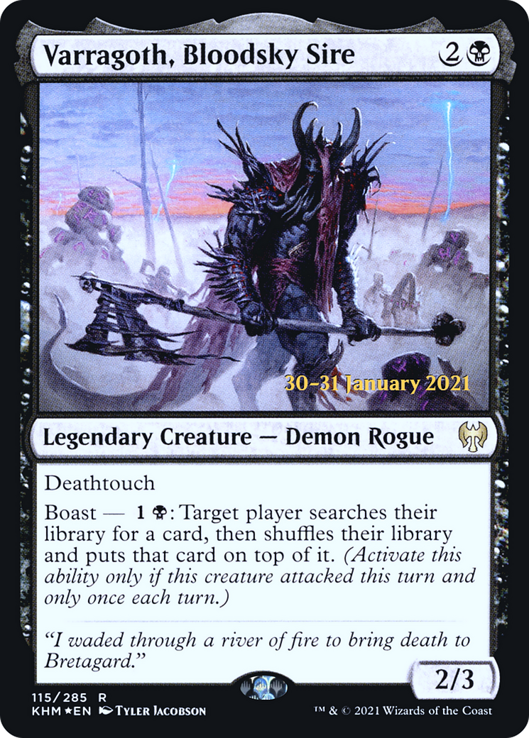 Varragoth, Bloodsky Sire [Kaldheim Prerelease Promos] | GrognardGamesBatavia