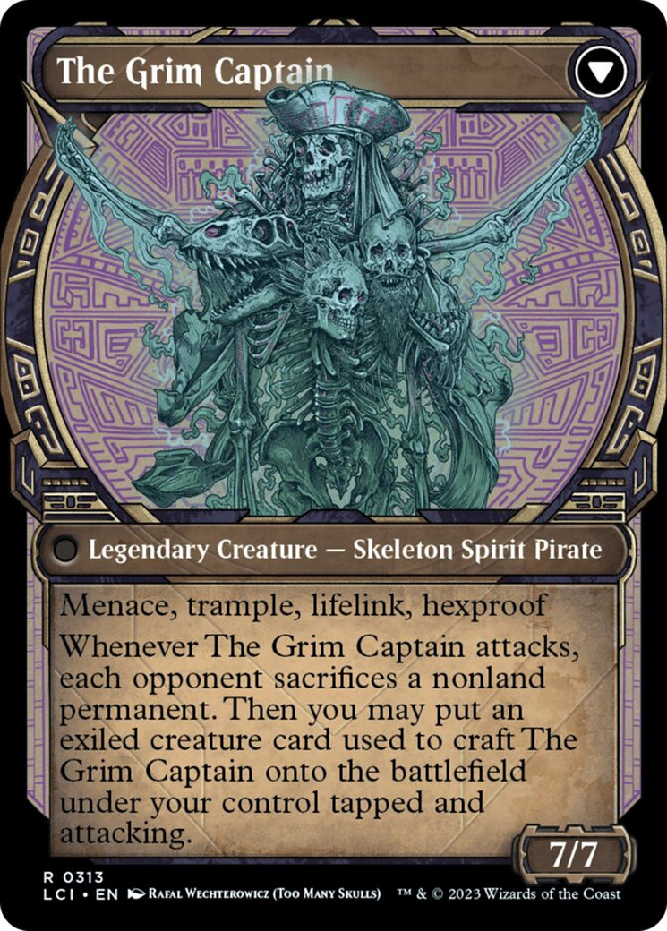 Throne of the Grim Captain // The Grim Captain (Showcase) [The Lost Caverns of Ixalan] | GrognardGamesBatavia