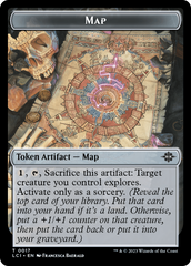 Map // Spirit Double-Sided Token [The Lost Caverns of Ixalan Tokens] | GrognardGamesBatavia