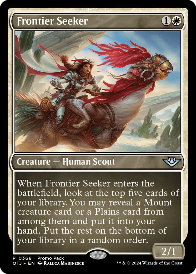 Frontier Seeker (Promo Pack) [Outlaws of Thunder Junction Promos] | GrognardGamesBatavia