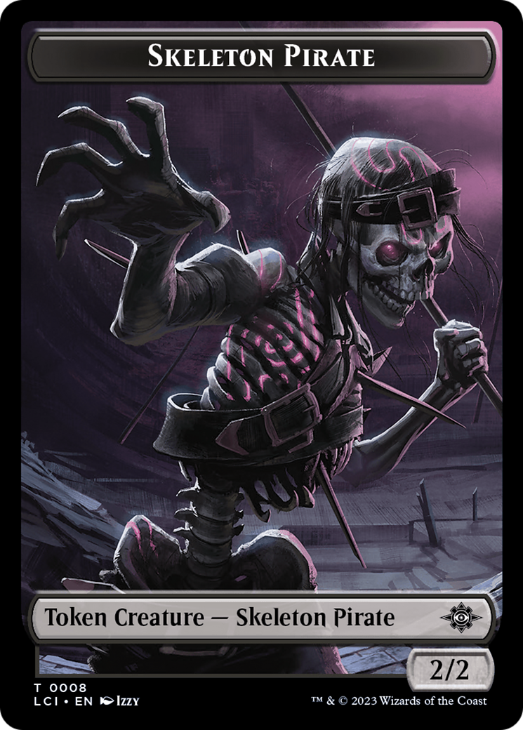 Skeleton Pirate Token [The Lost Caverns of Ixalan Tokens] | GrognardGamesBatavia