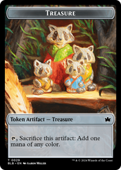 Rabbit // Treasure Double-Sided Token [Bloomburrow Tokens] | GrognardGamesBatavia