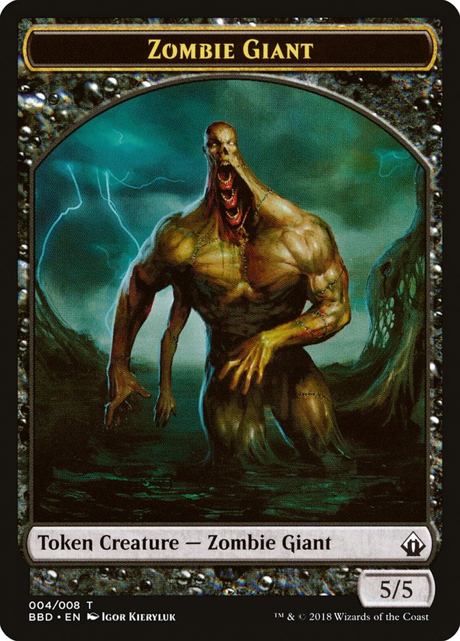 Zombie Giant Token [Battlebond Tokens] | GrognardGamesBatavia