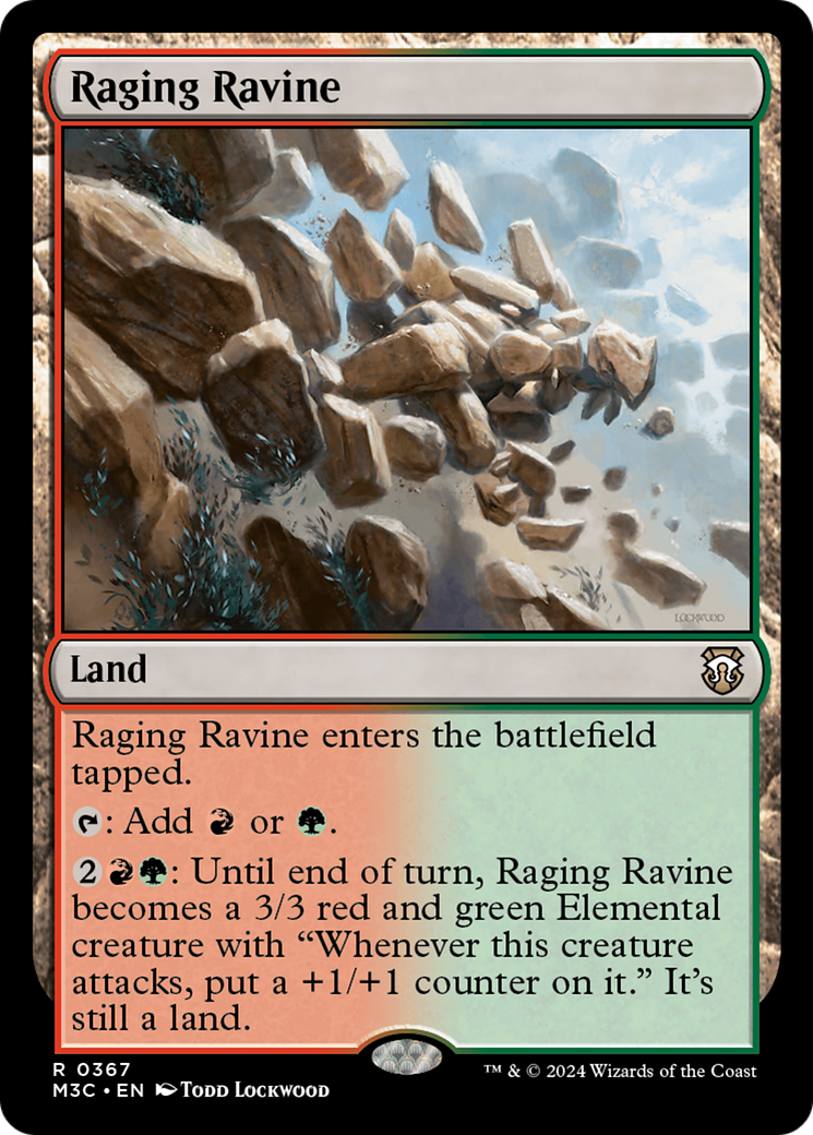 Raging Ravine (Ripple Foil) [Modern Horizons 3 Commander] | GrognardGamesBatavia