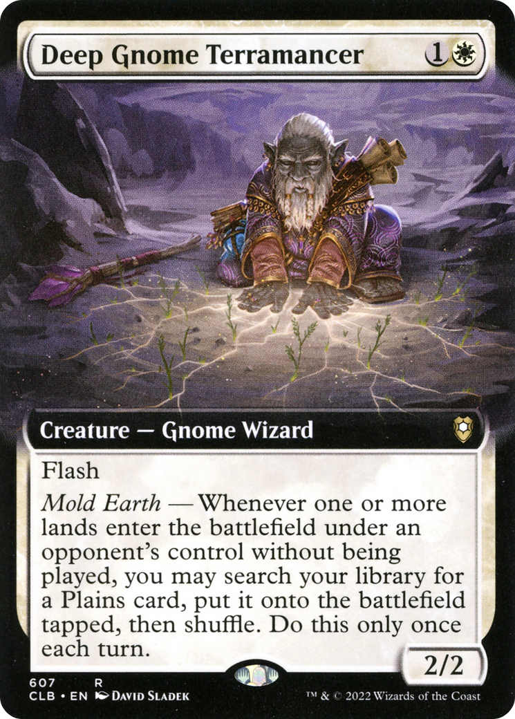 Deep Gnome Terramancer (Extended Art) [Commander Legends: Battle for Baldur's Gate] | GrognardGamesBatavia