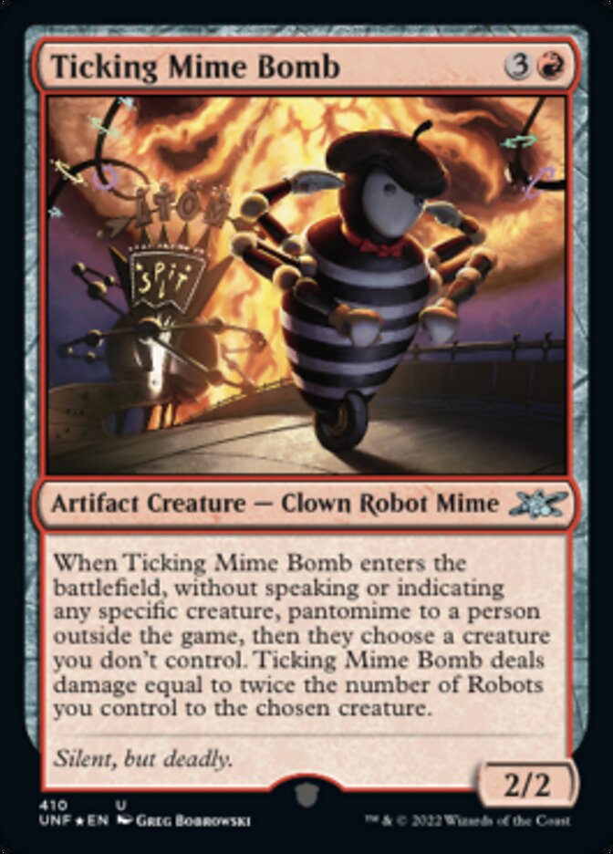 Ticking Mime Bomb (Galaxy Foil) [Unfinity] | GrognardGamesBatavia