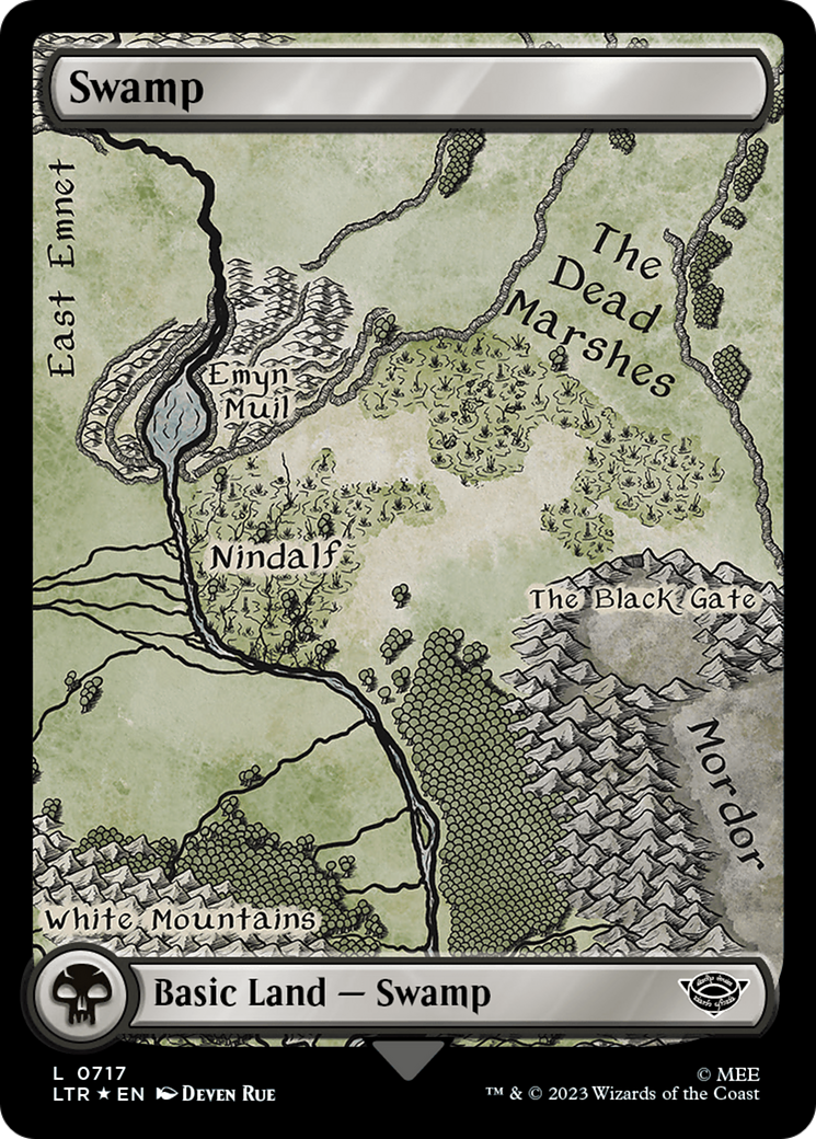 Swamp (0717) (Surge Foil) [The Lord of the Rings: Tales of Middle-Earth] | GrognardGamesBatavia