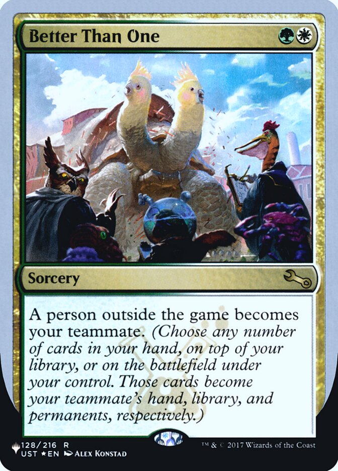 Better Than One (Unfinity Foil Edition) [The List] | GrognardGamesBatavia