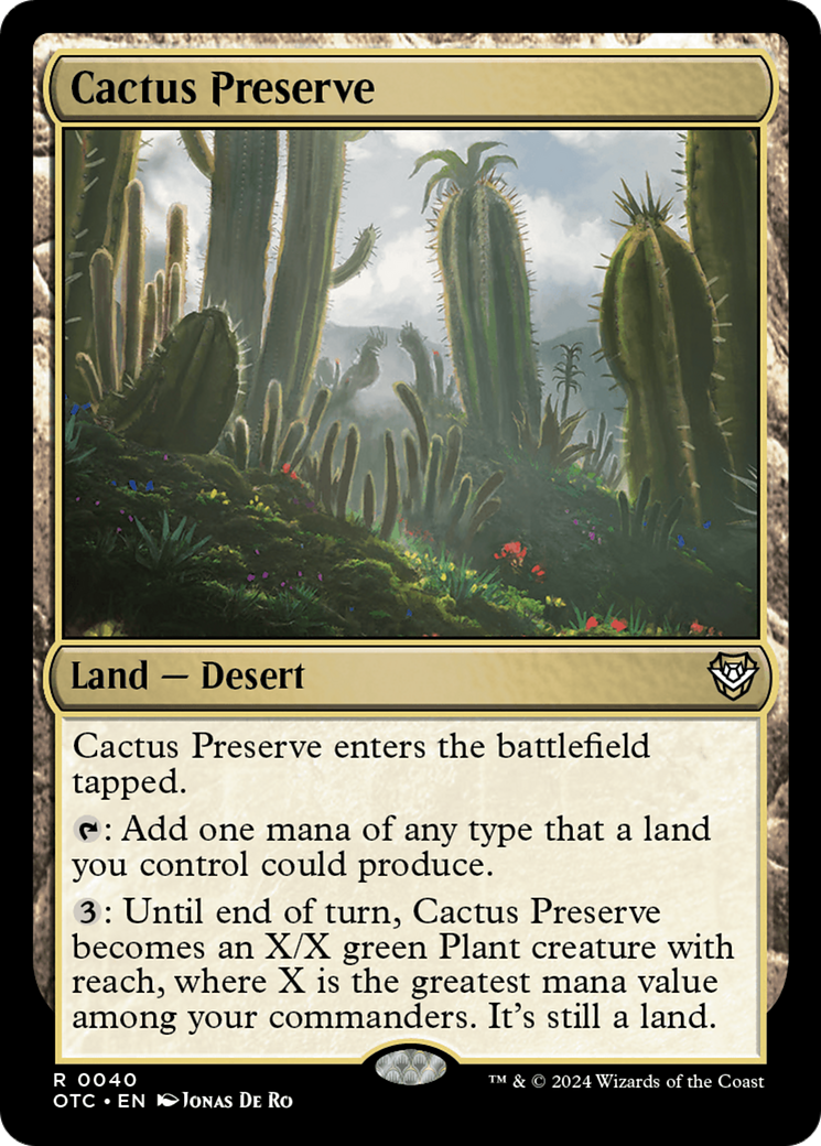 Cactus Preserve [Outlaws of Thunder Junction Commander] | GrognardGamesBatavia