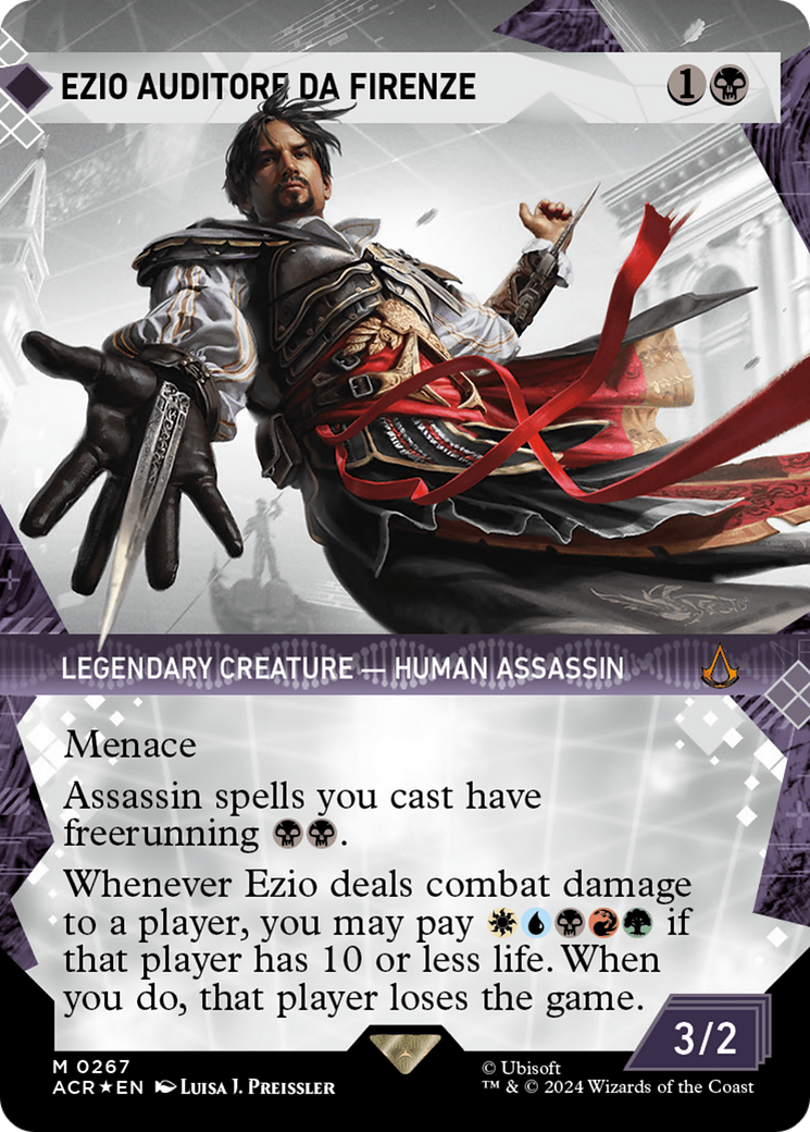 Ezio Auditore da Firenze (Showcase) (Textured Foil) [Assassin's Creed] | GrognardGamesBatavia