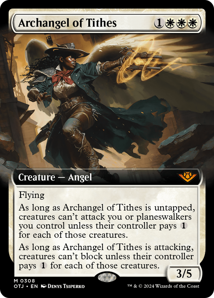 Archangel of Tithes (Extended Art) [Outlaws of Thunder Junction] | GrognardGamesBatavia