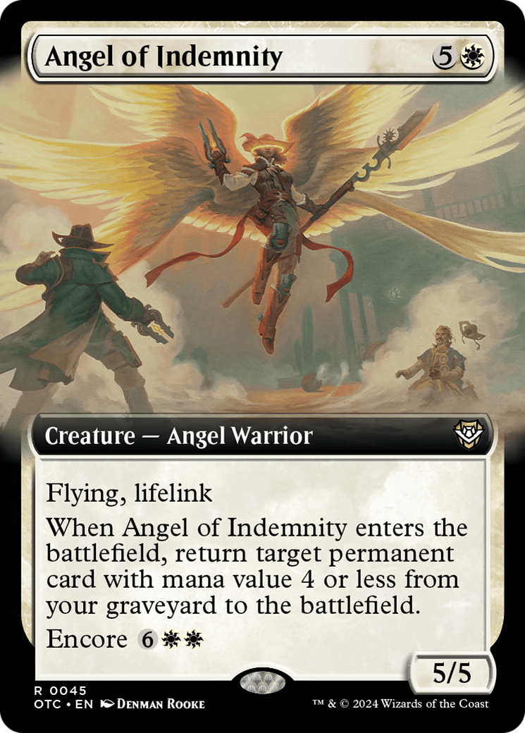 Angel of Indemnity (Extended Art) [Outlaws of Thunder Junction Commander] | GrognardGamesBatavia