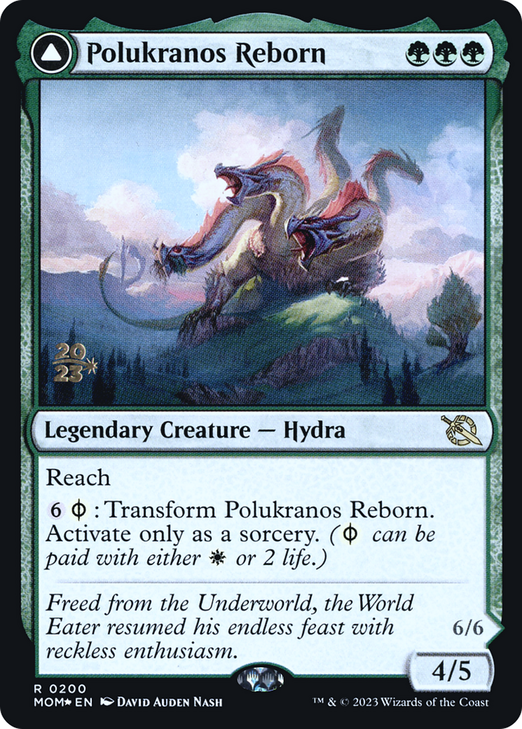 Polukranos Reborn // Polukranos, Engine of Ruin [March of the Machine Prerelease Promos] | GrognardGamesBatavia