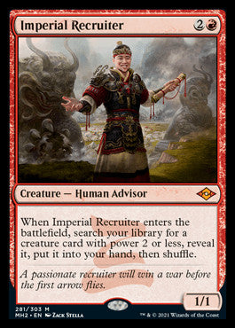 Imperial Recruiter (Foil Etched) [Modern Horizons 2] | GrognardGamesBatavia