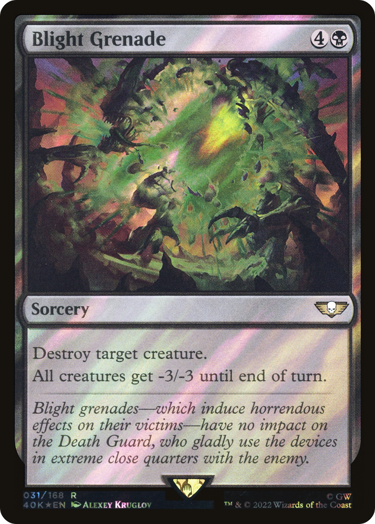 Blight Grenade (Surge Foil) [Universes Beyond: Warhammer 40,000] | GrognardGamesBatavia