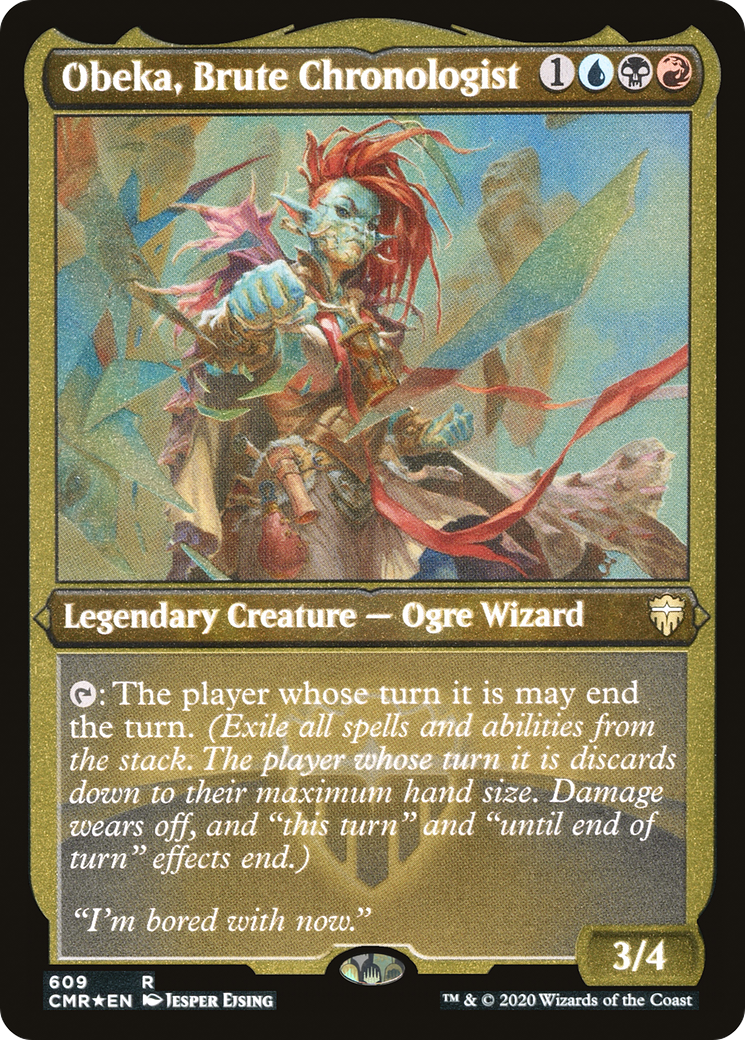 Obeka, Brute Chronologist (Etched) [Commander Legends] | GrognardGamesBatavia