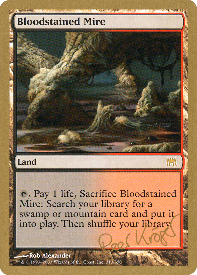 Bloodstained Mire (Peer Kroger) [World Championship Decks 2003] | GrognardGamesBatavia