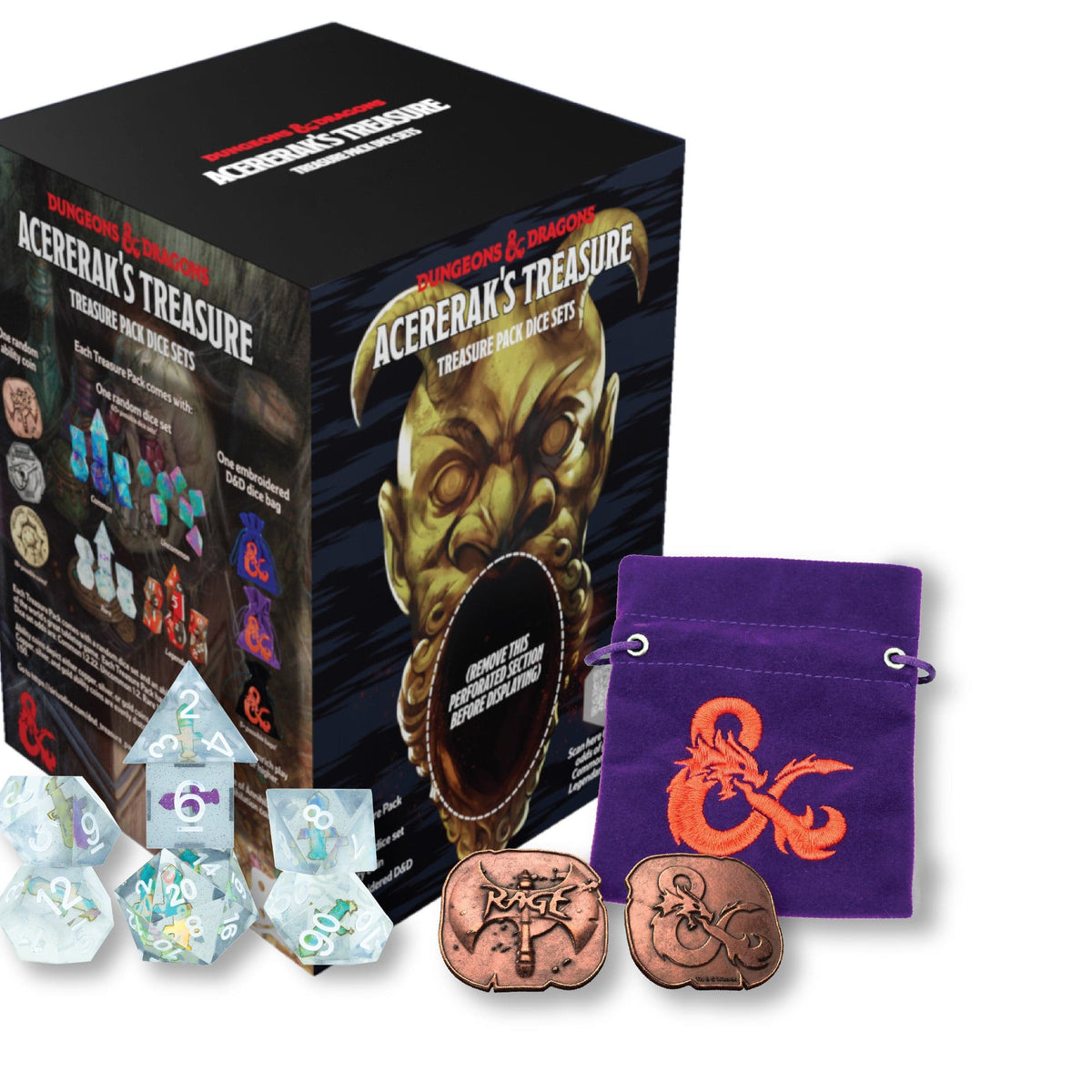 D&D ACERERAK'S TREASURE DICE SETS - CRYSTAL EDITION | GrognardGamesBatavia