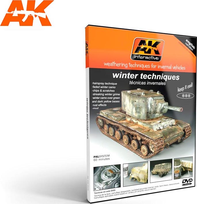 AKI035 Winter Weathering Techniques for Invernal Vehicles PAL DVD | GrognardGamesBatavia