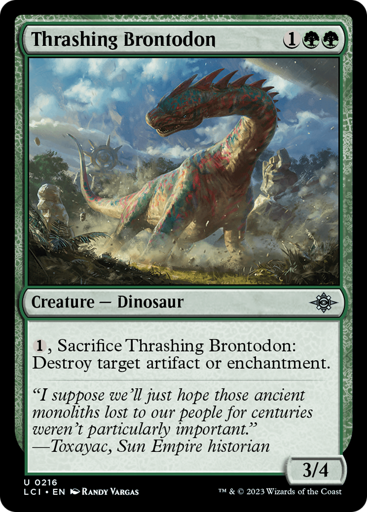 Thrashing Brontodon [The Lost Caverns of Ixalan] | GrognardGamesBatavia