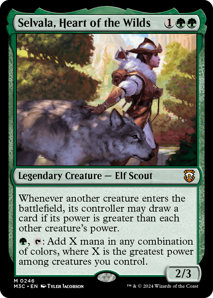 Selvala, Heart of the Wilds (Ripple Foil) [Modern Horizons 3 Commander] | GrognardGamesBatavia