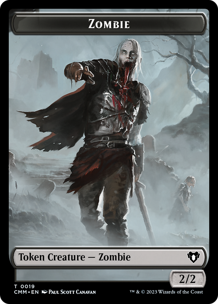 Zombie Token (19) [Commander Masters Tokens] | GrognardGamesBatavia