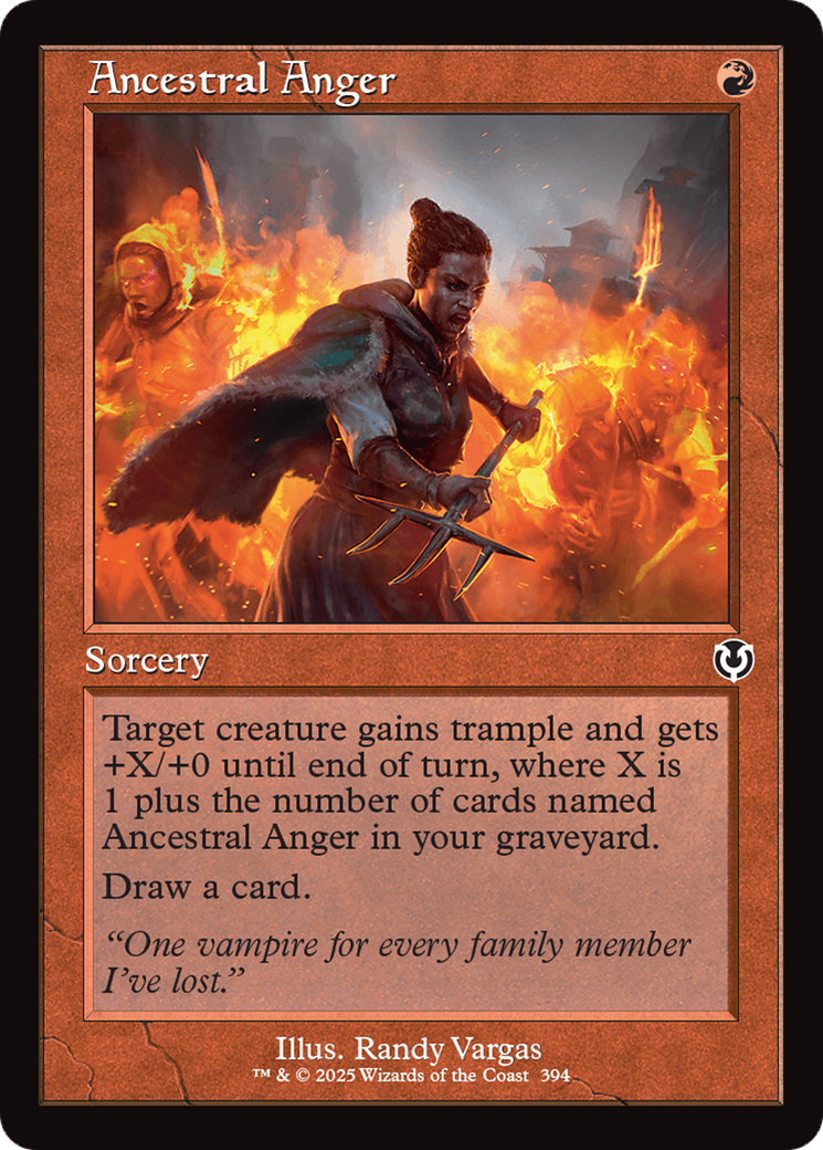 Ancestral Anger (Retro Frame) [Innistrad Remastered] | GrognardGamesBatavia