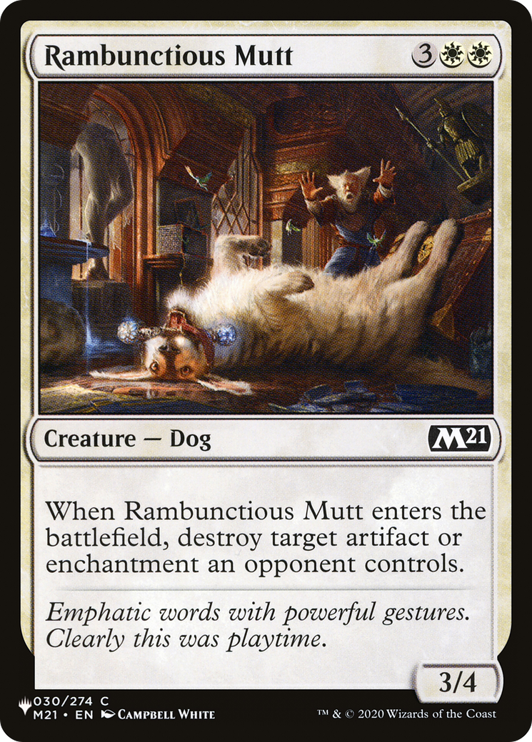 Rambunctious Mutt [The List Reprints] | GrognardGamesBatavia