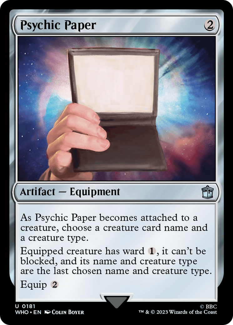 Psychic Paper [Doctor Who] | GrognardGamesBatavia