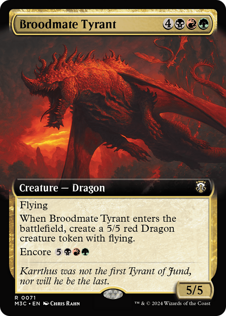 Broodmate Tyrant (Extended Art) [Modern Horizons 3 Commander] | GrognardGamesBatavia