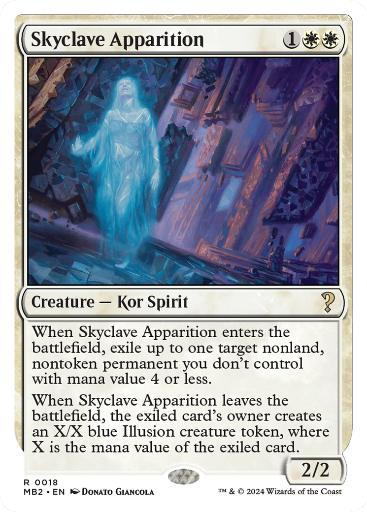 Skyclave Apparition (White Border) [Mystery Booster 2] | GrognardGamesBatavia