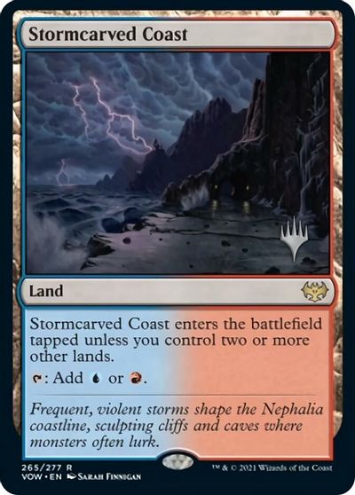 Stormcarved Coast (Promo Pack) [Innistrad: Crimson Vow Promos] | GrognardGamesBatavia