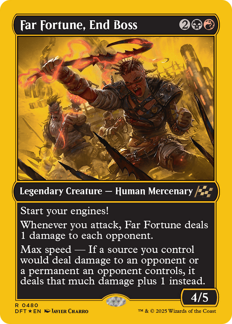 Far fortune, End Boss (First-Place Foil) [Aetherdrift] | GrognardGamesBatavia