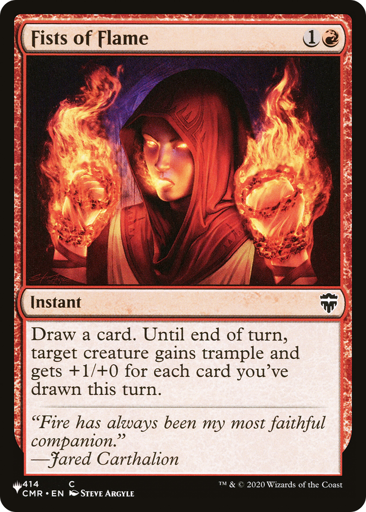 Fists of Flame [The List Reprints] | GrognardGamesBatavia