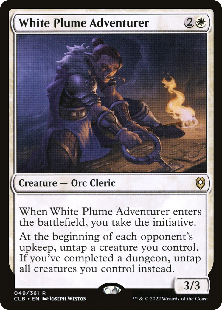 White Plume Adventurer [Commander Legends: Battle for Baldur's Gate] | GrognardGamesBatavia