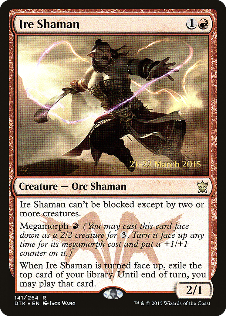 Ire Shaman [Dragons of Tarkir Prerelease Promos] | GrognardGamesBatavia