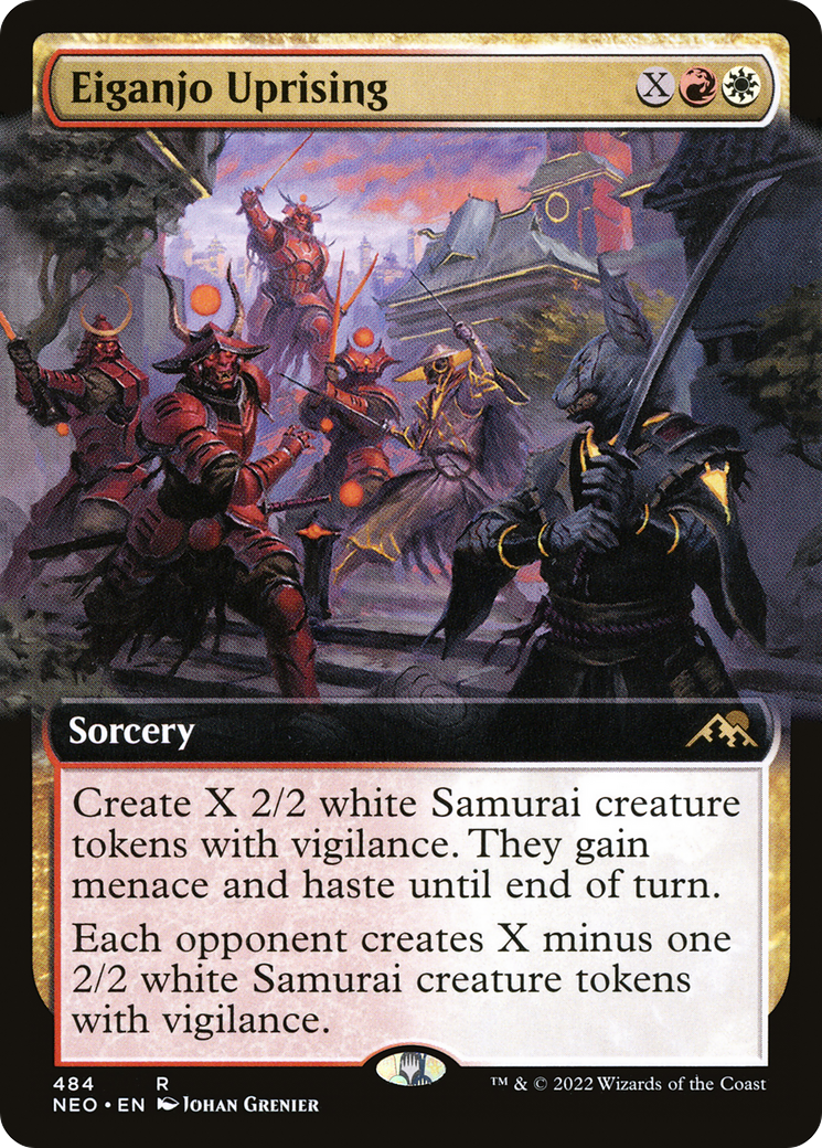 Eiganjo Uprising (Extended Art) [Kamigawa: Neon Dynasty] | GrognardGamesBatavia