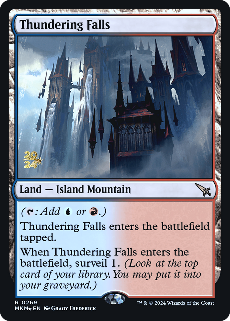 Thundering Falls [Murders at Karlov Manor Prerelease Promos] | GrognardGamesBatavia