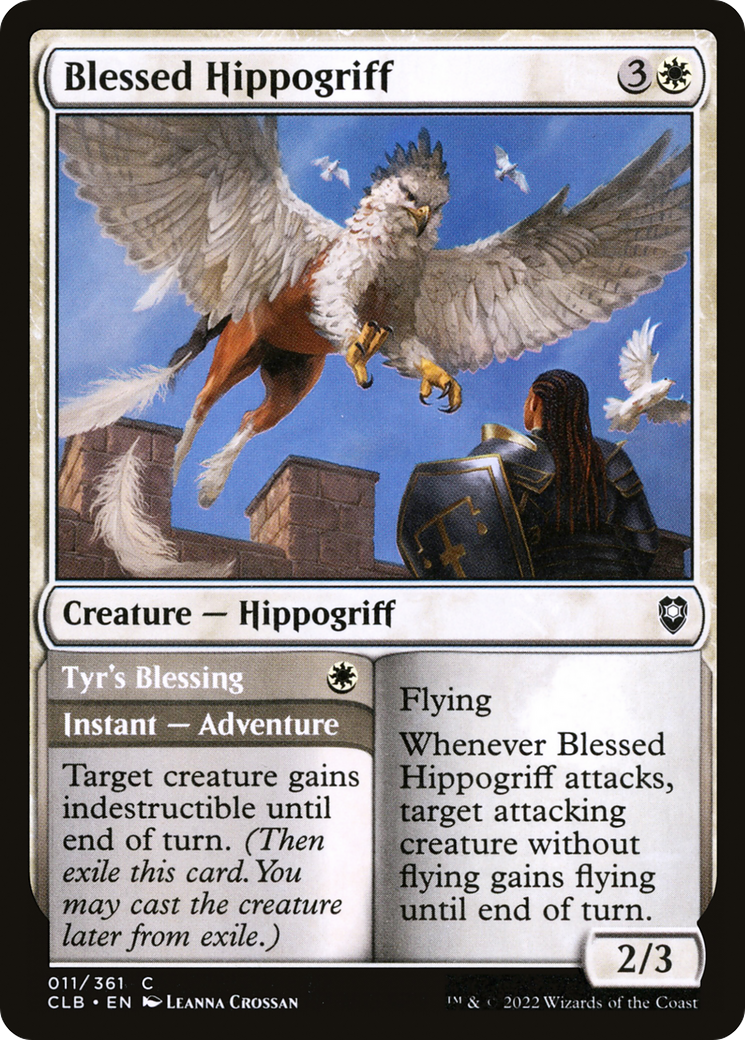 Blessed Hippogriff // Tyr's Blessing [Commander Legends: Battle for Baldur's Gate] | GrognardGamesBatavia