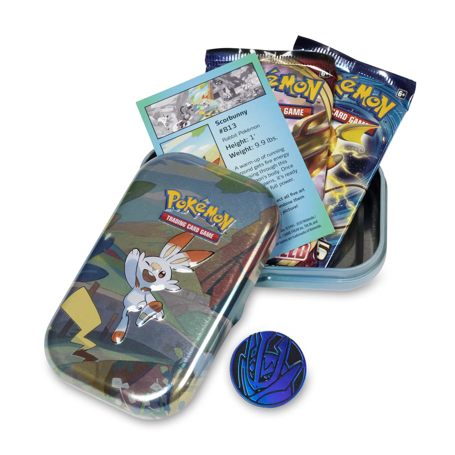 Galar Pals - Mini Collector's Tin (Scorbunny & Pikachu) | GrognardGamesBatavia