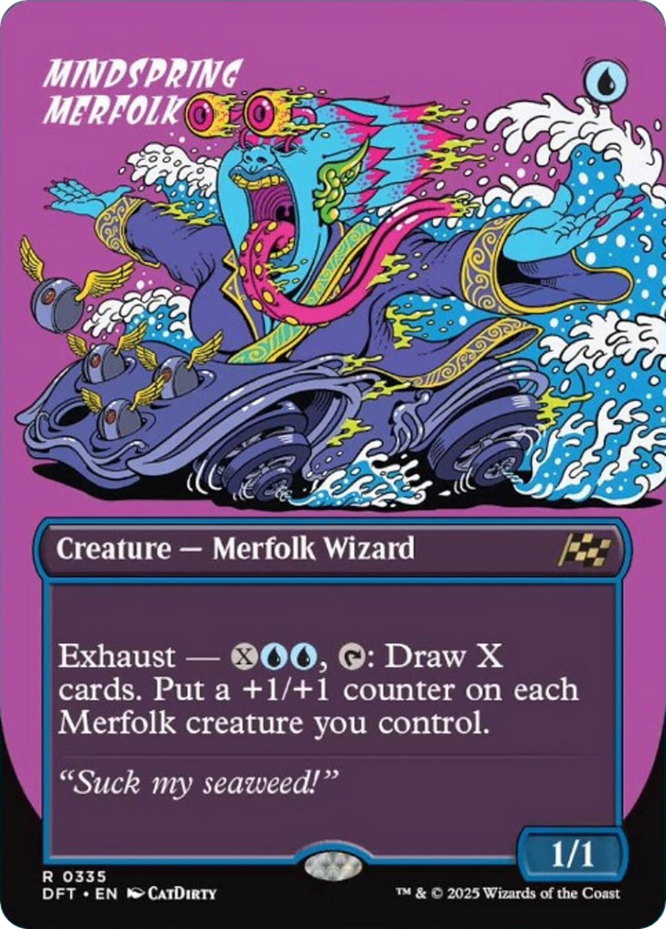 Mindspring Merfolk (Borderless) [Aetherdrift] | GrognardGamesBatavia